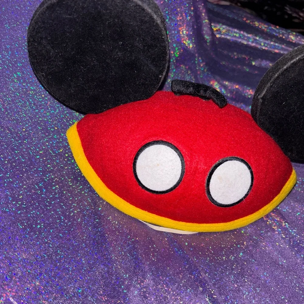 Disney Parks Mickey Mouse Red Pants Ears Tail Hat